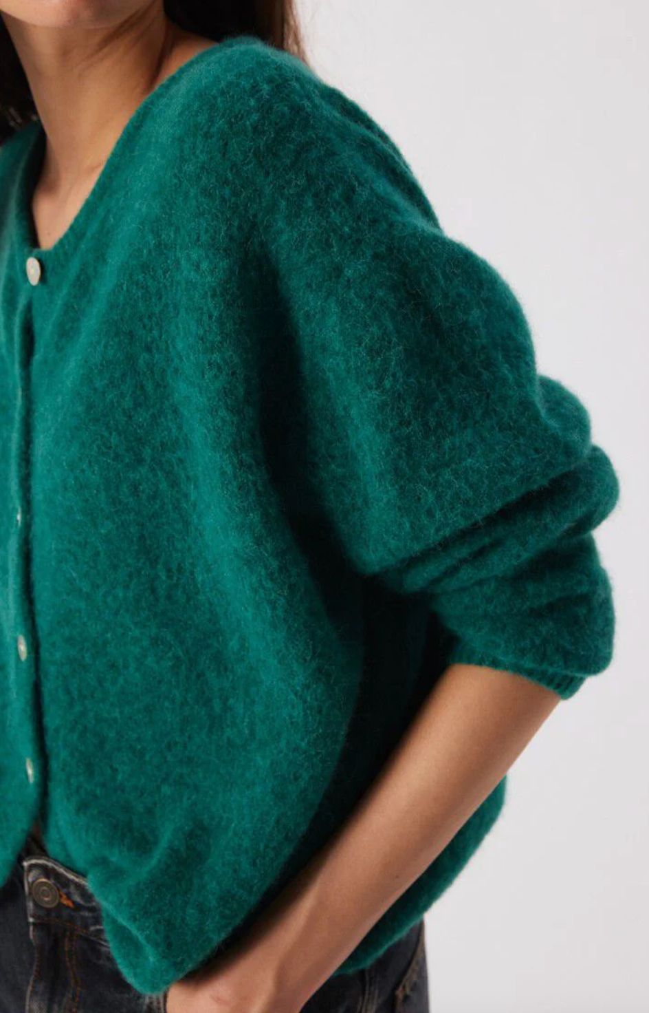 American Vintage Vito Cardigan in Canard Chine