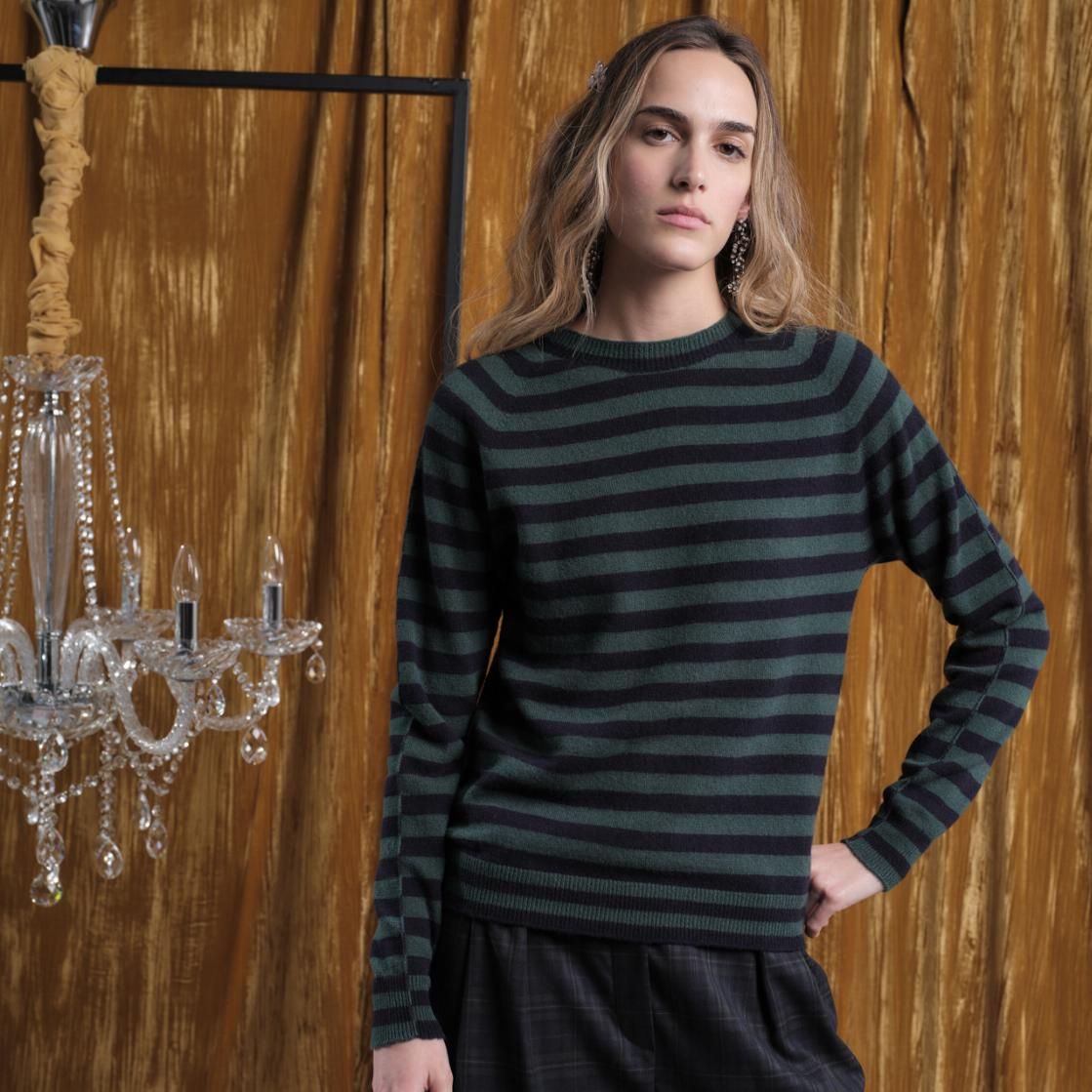 Floor Stripe Crew Neck Sweater