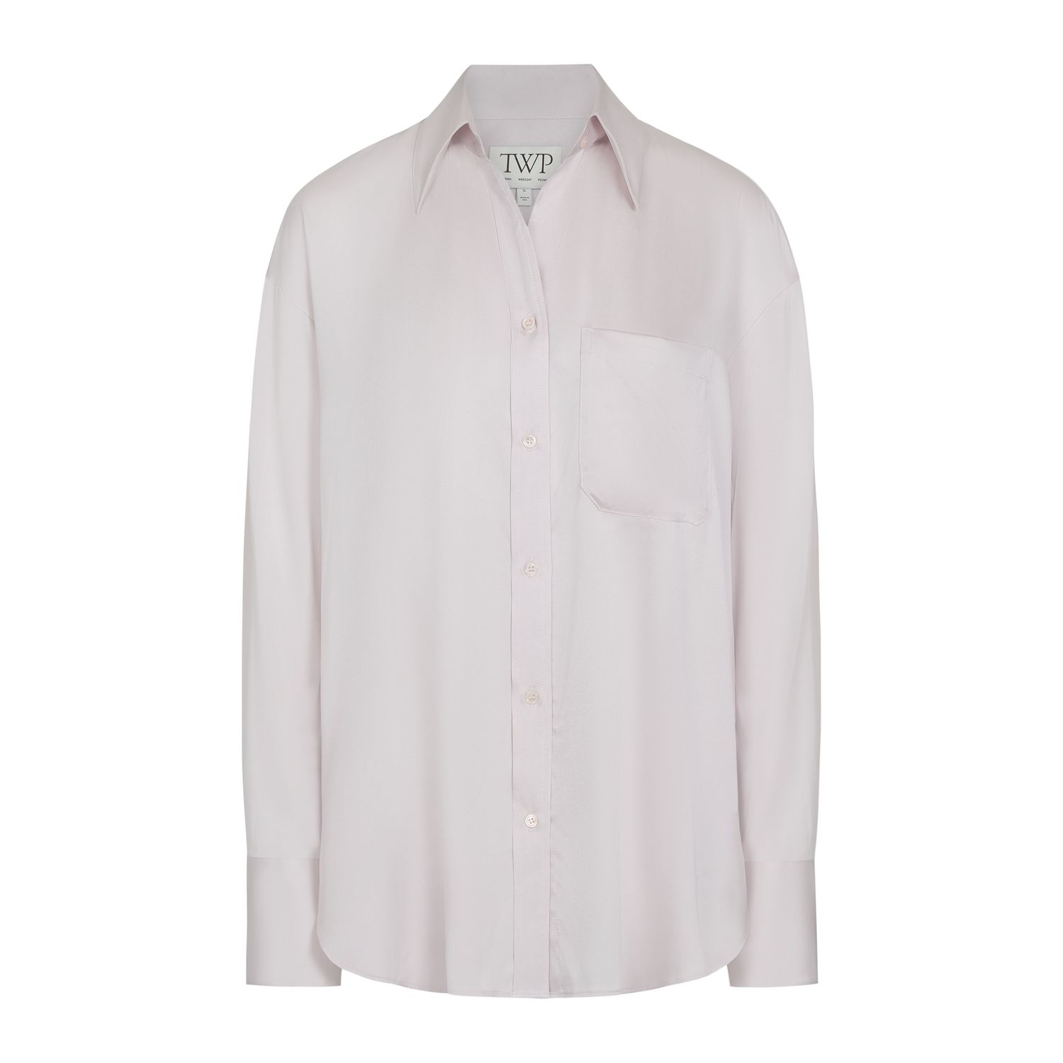 TWP Big Joe Shirt in Grey, Color: Grey Lilac, Size: P