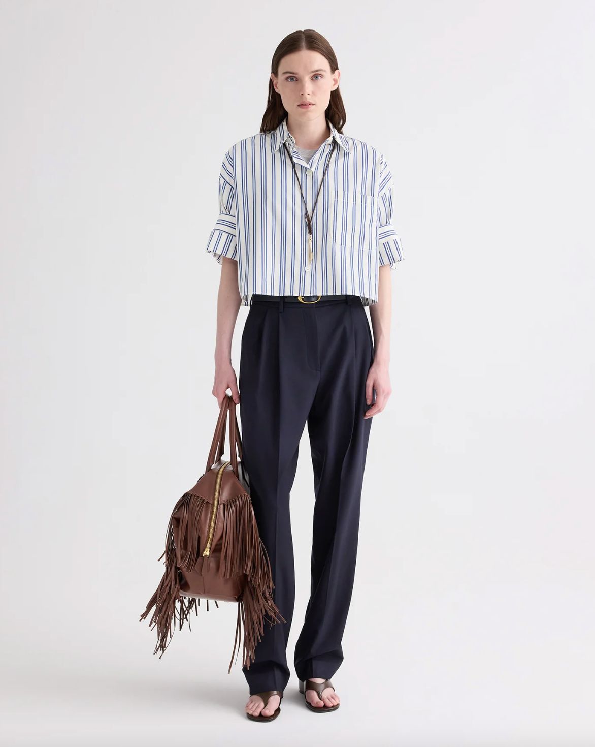 TWP Next Ex in Ivory/Blue Stripe