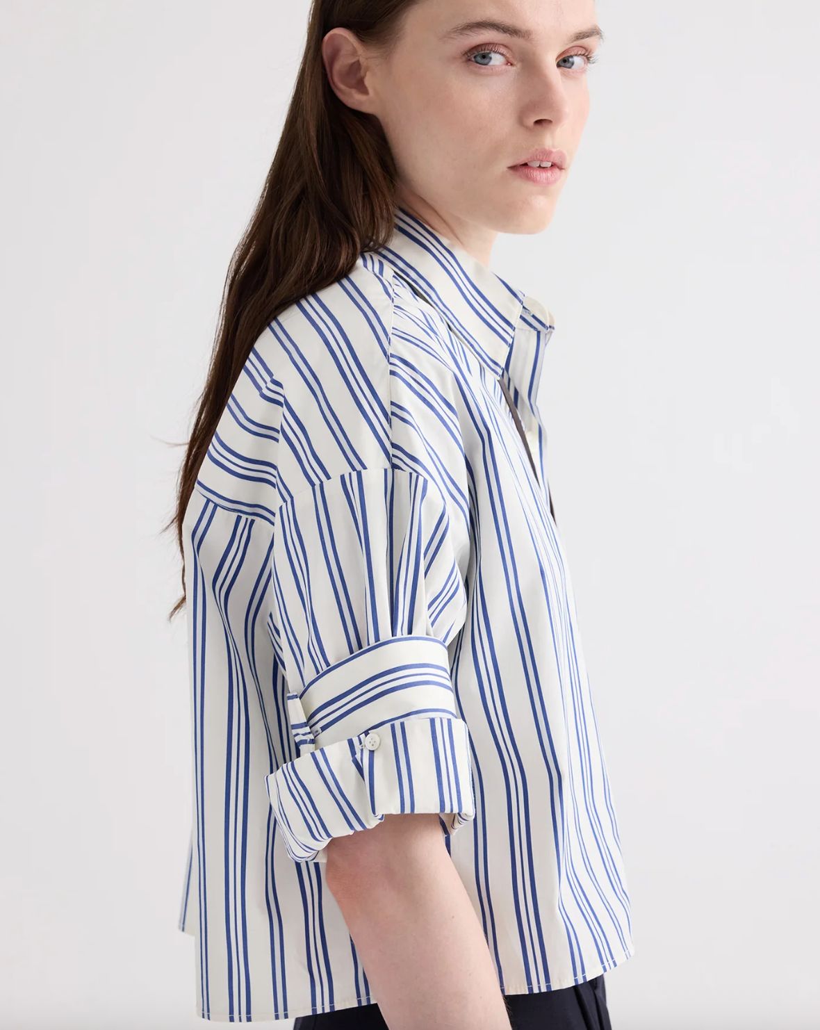 TWP Next Ex in Ivory/Blue Stripe