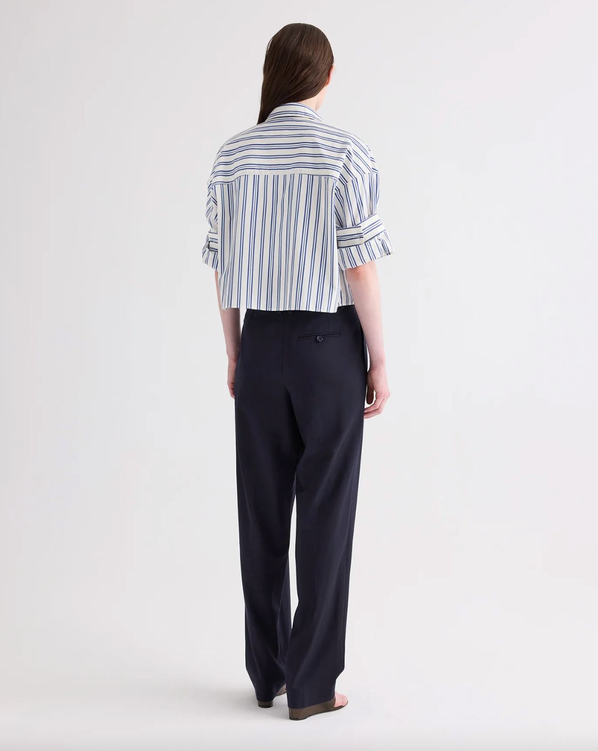 TWP Next Ex in Ivory/Blue Stripe