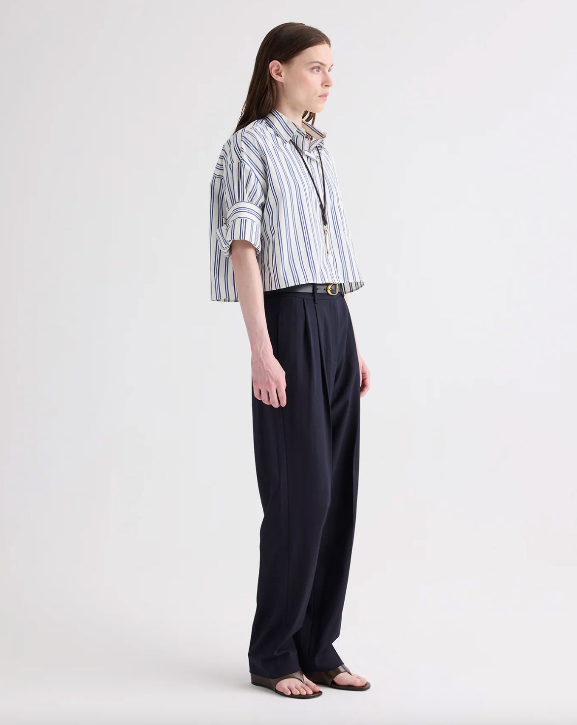 TWP Next Ex in Ivory/Blue Stripe