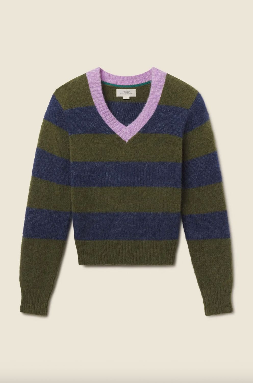 Trovata Chalet V-Neck Stripe Sweater
