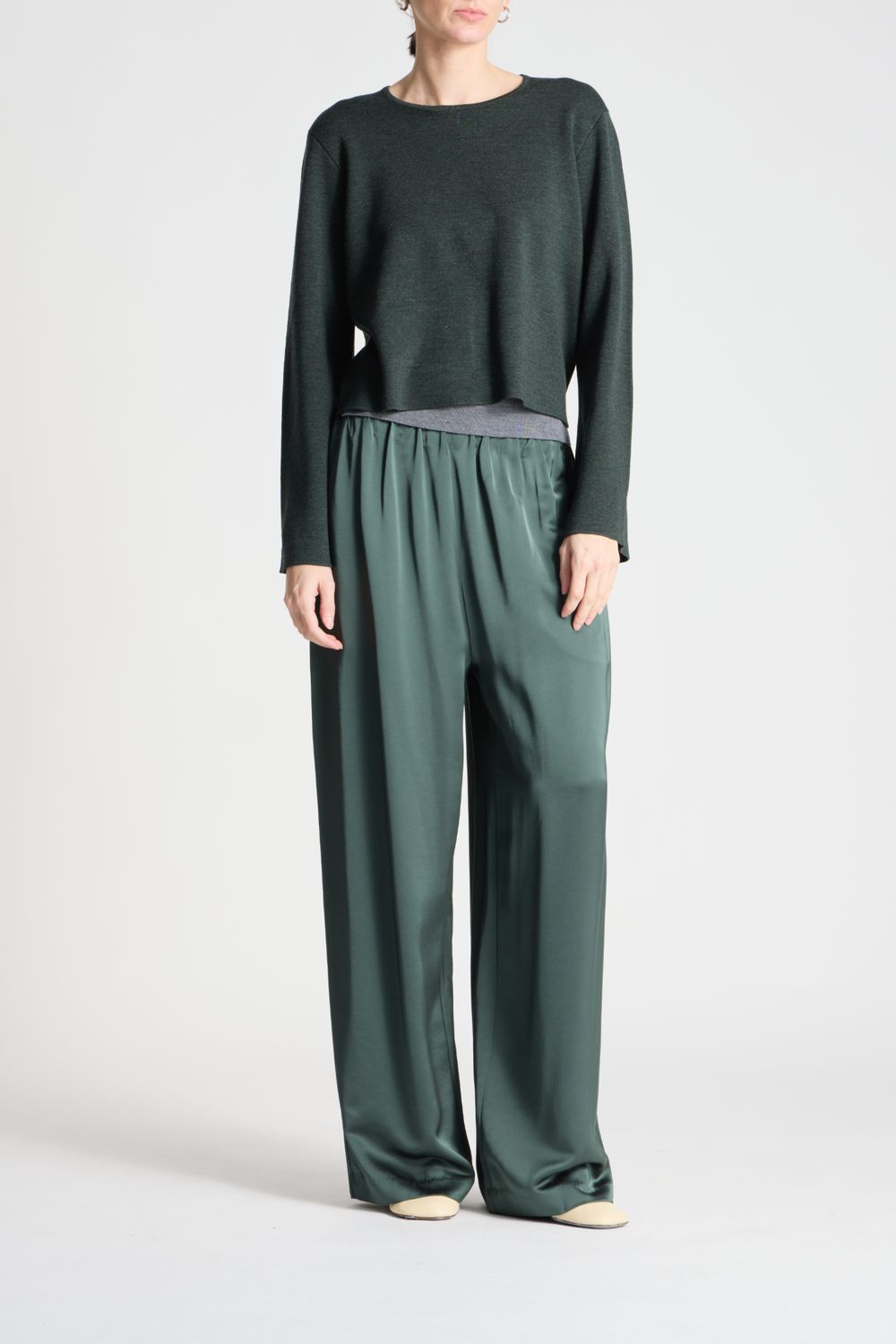 Saint Art Paige Pull On Pant in Deep Forest, Color: Deep Forest, Size: XXS