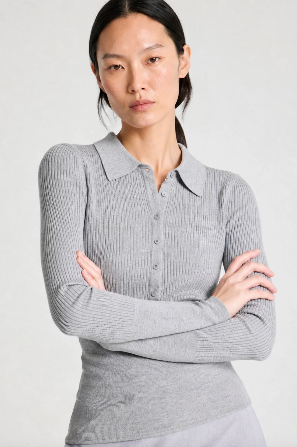 Saint Art Cillian Rib Polo Sweater