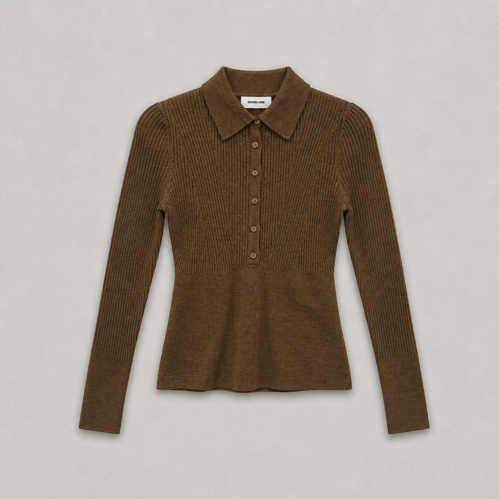 Saint Art Cillian Rib Polo Sweater