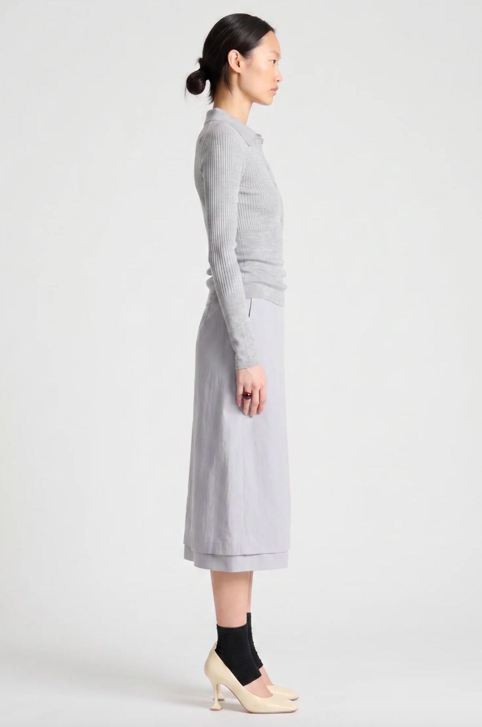 Saint Art Cillian Rib Polo Sweater