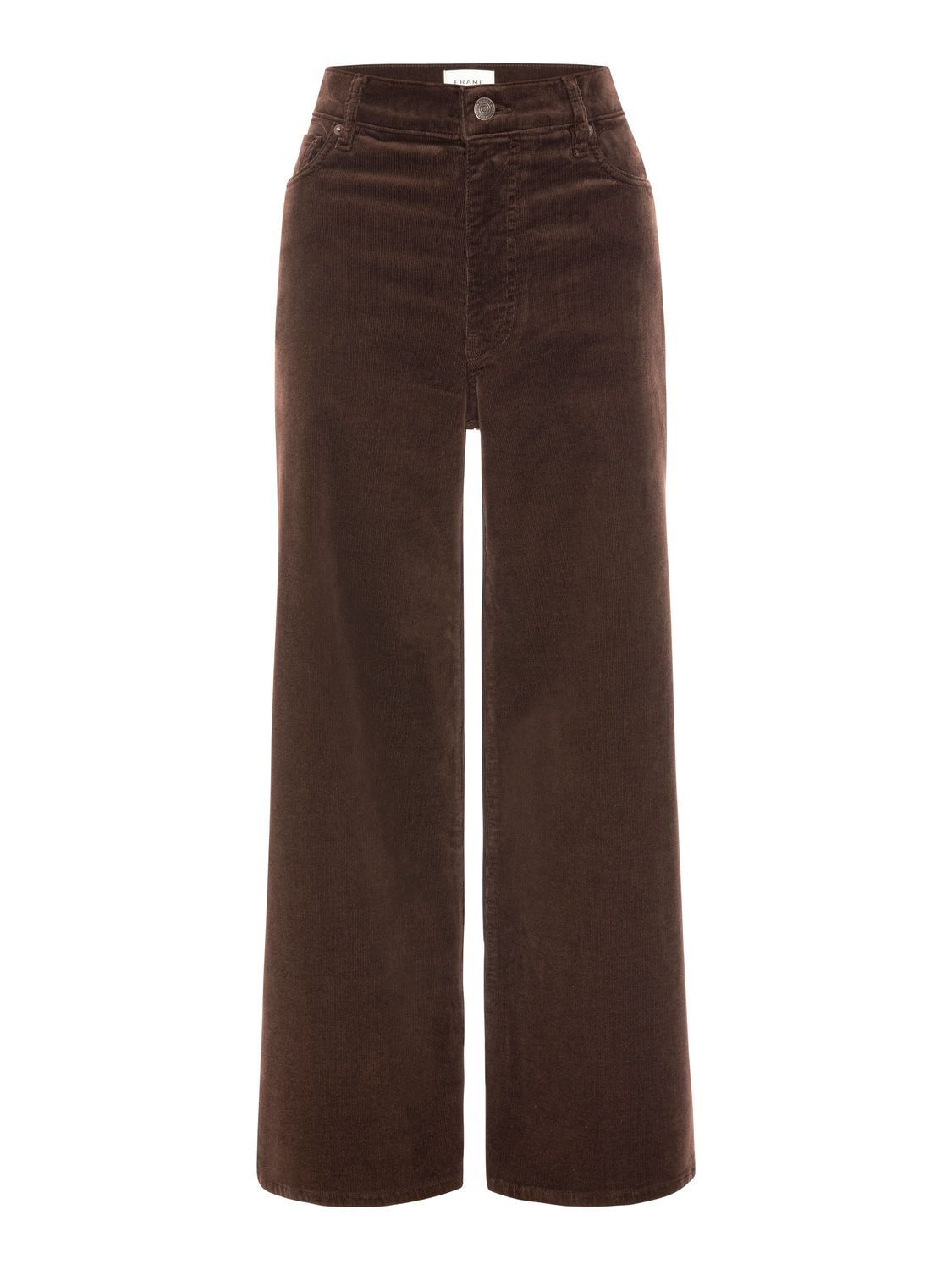 Frame Corduroy Swing Pant in Espresso, Color: Espresso, Size: 24