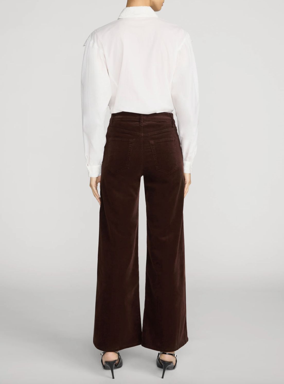 Frame Corduroy Swing Pant in Espresso