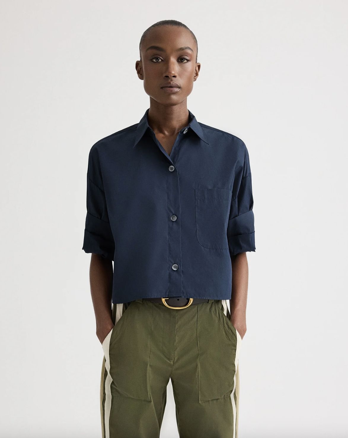 TWP Next Ex Shirt in Blue Midnight