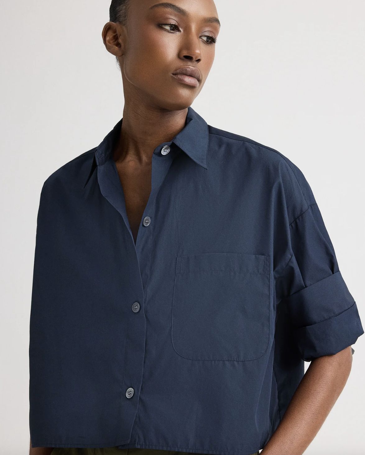 TWP Next Ex Shirt in Blue Midnight