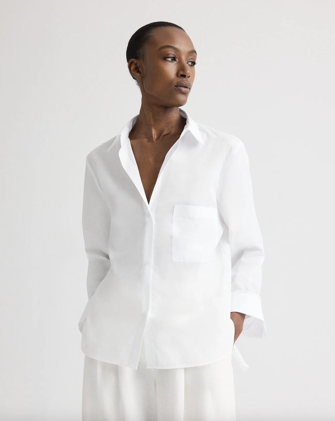 TWP Next Morning Shirt In White