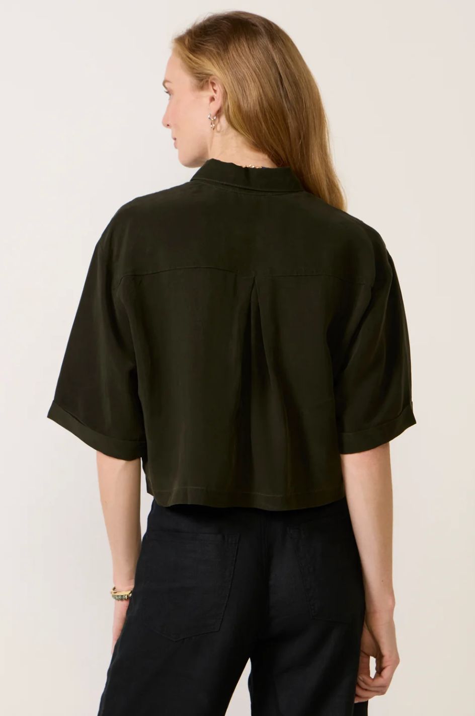 Caydn Katie Pocket Crop Shirt