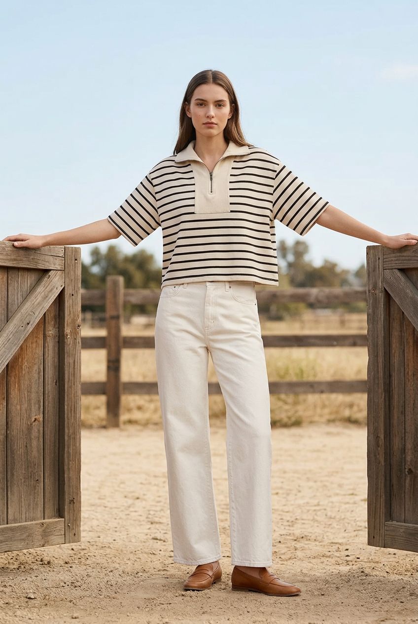Caydn Erika Half Zip Sweatshirt