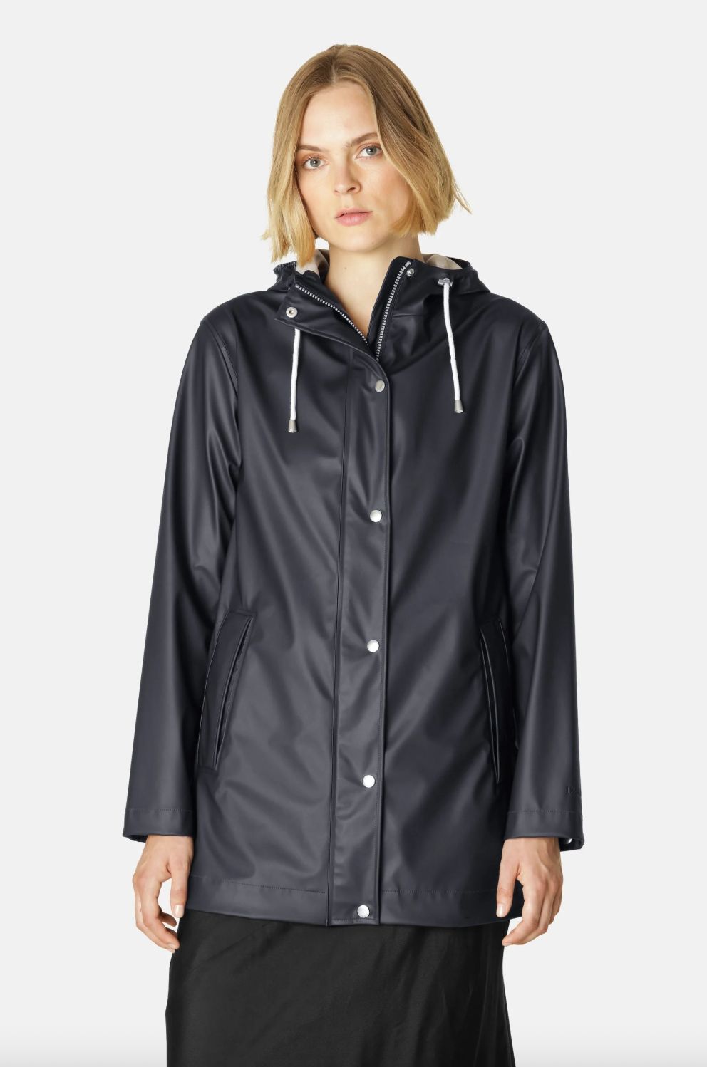 Ilse Jacobsen Raincoat in Dark Indigo