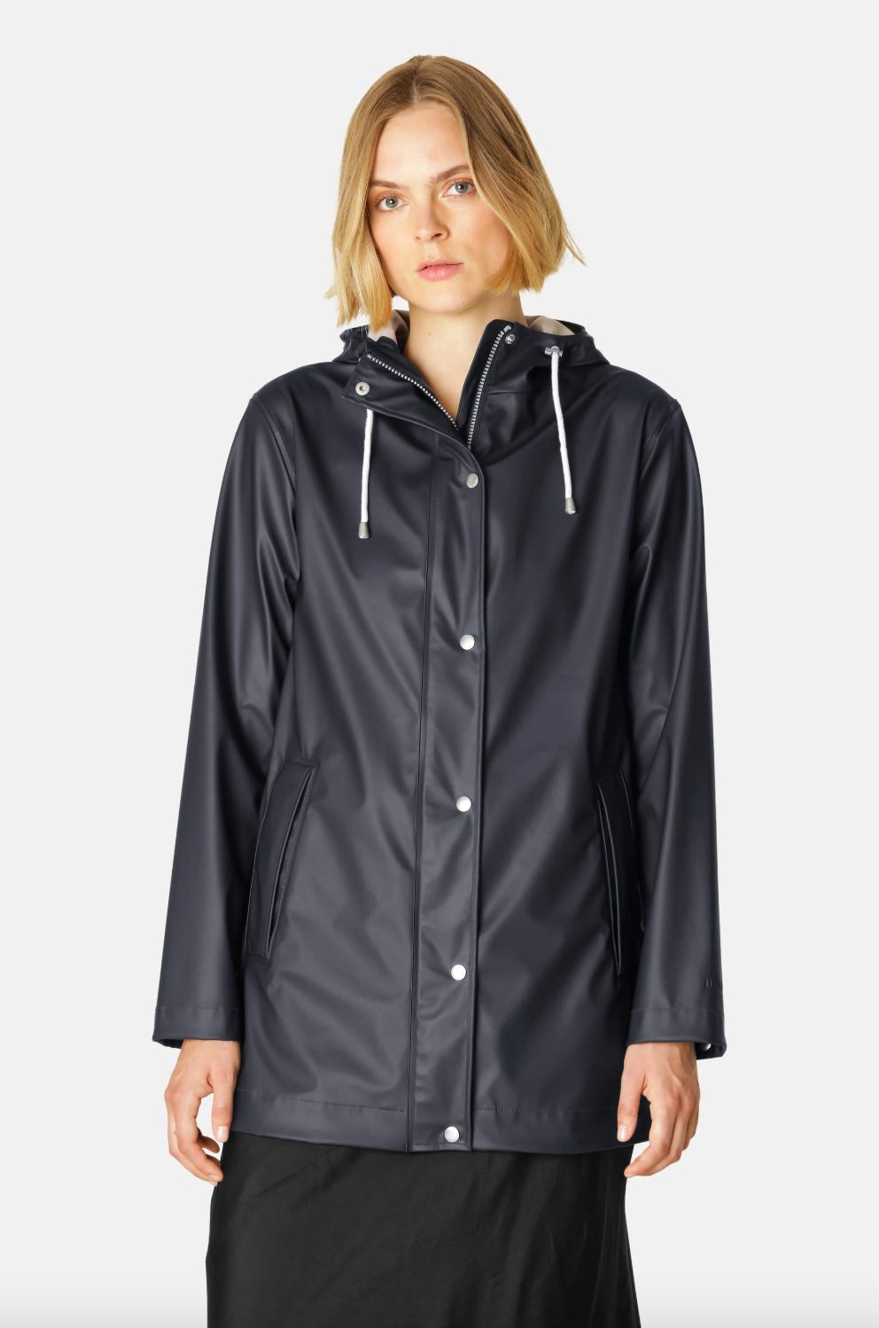 Ilse Jacobsen Raincoat in Dark Indigo