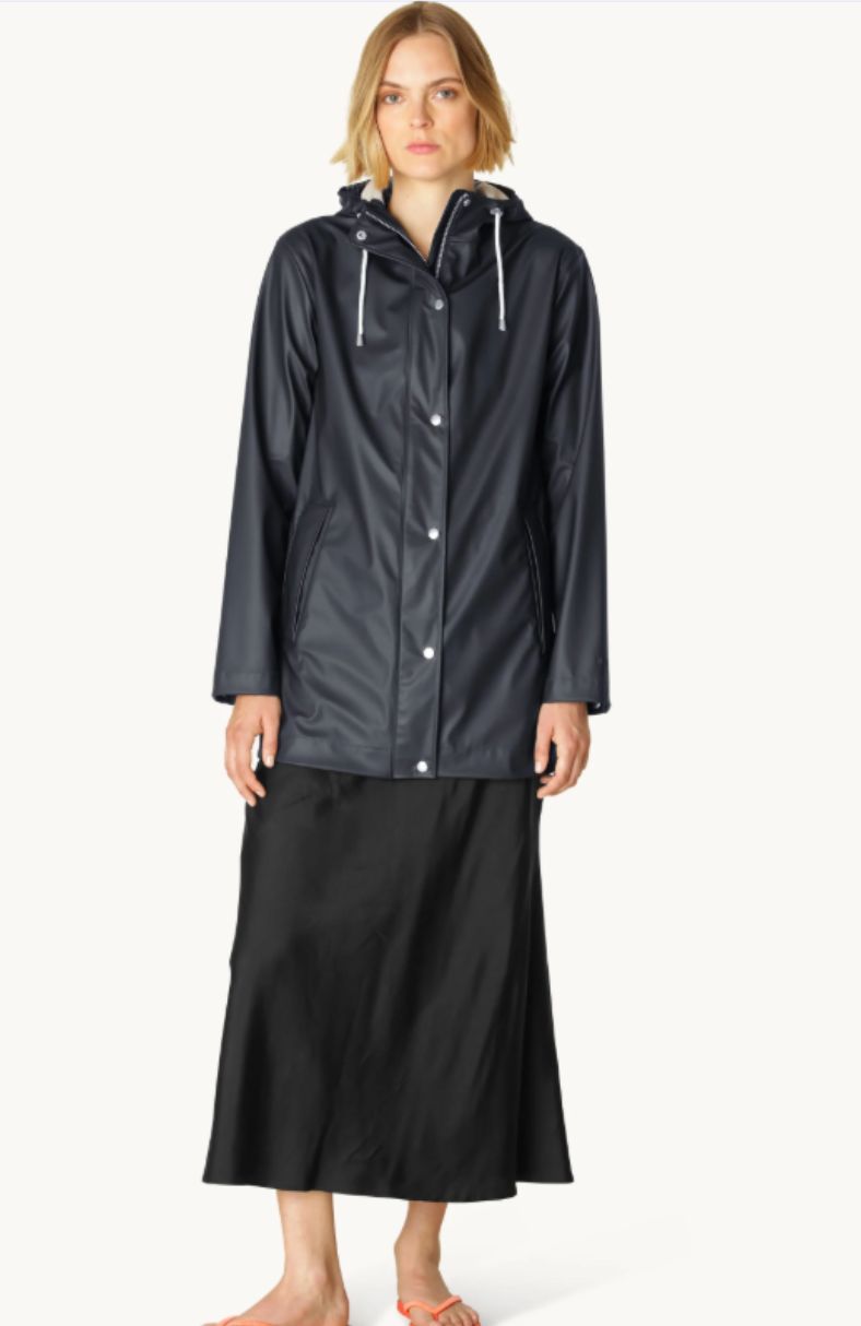Ilse Jacobsen Raincoat in Dark Indigo