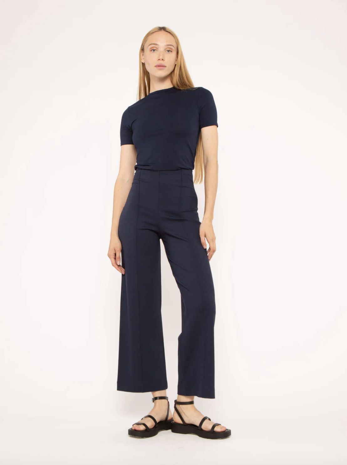 Ripley Rader Straight Leg Crop Pant in Navy