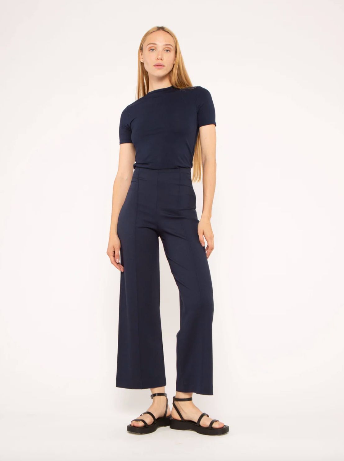 Ripley Rader Straight Leg Crop Pant in Navy