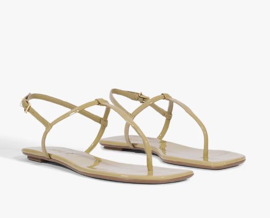 Schutz Elsha Sandal in Ecru Olive