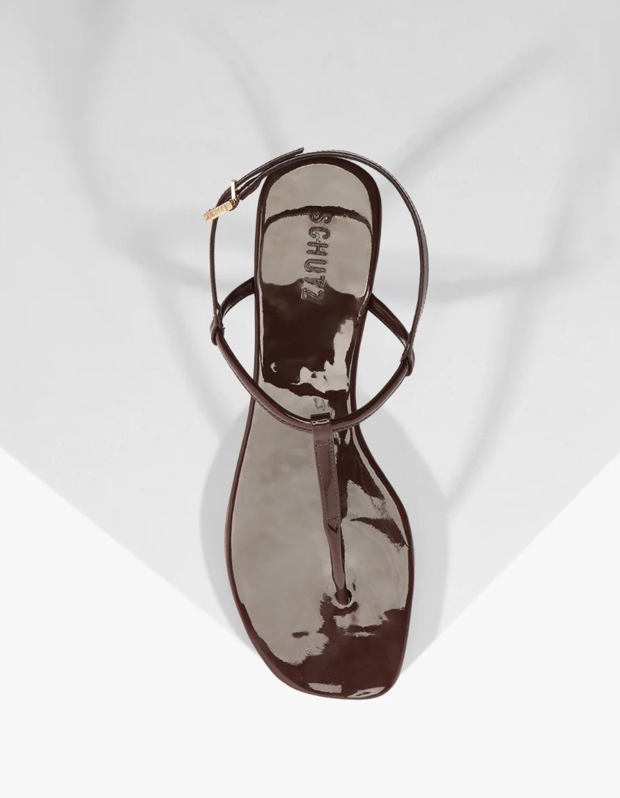 Schutz Elsha Sandal in Root Brown