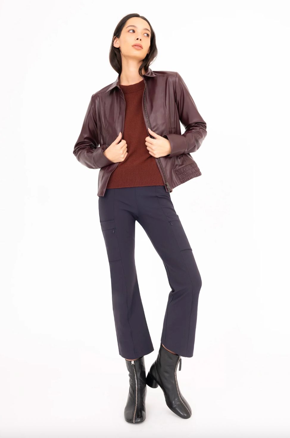 Elaine Kim Vista Cropped Pant in Night