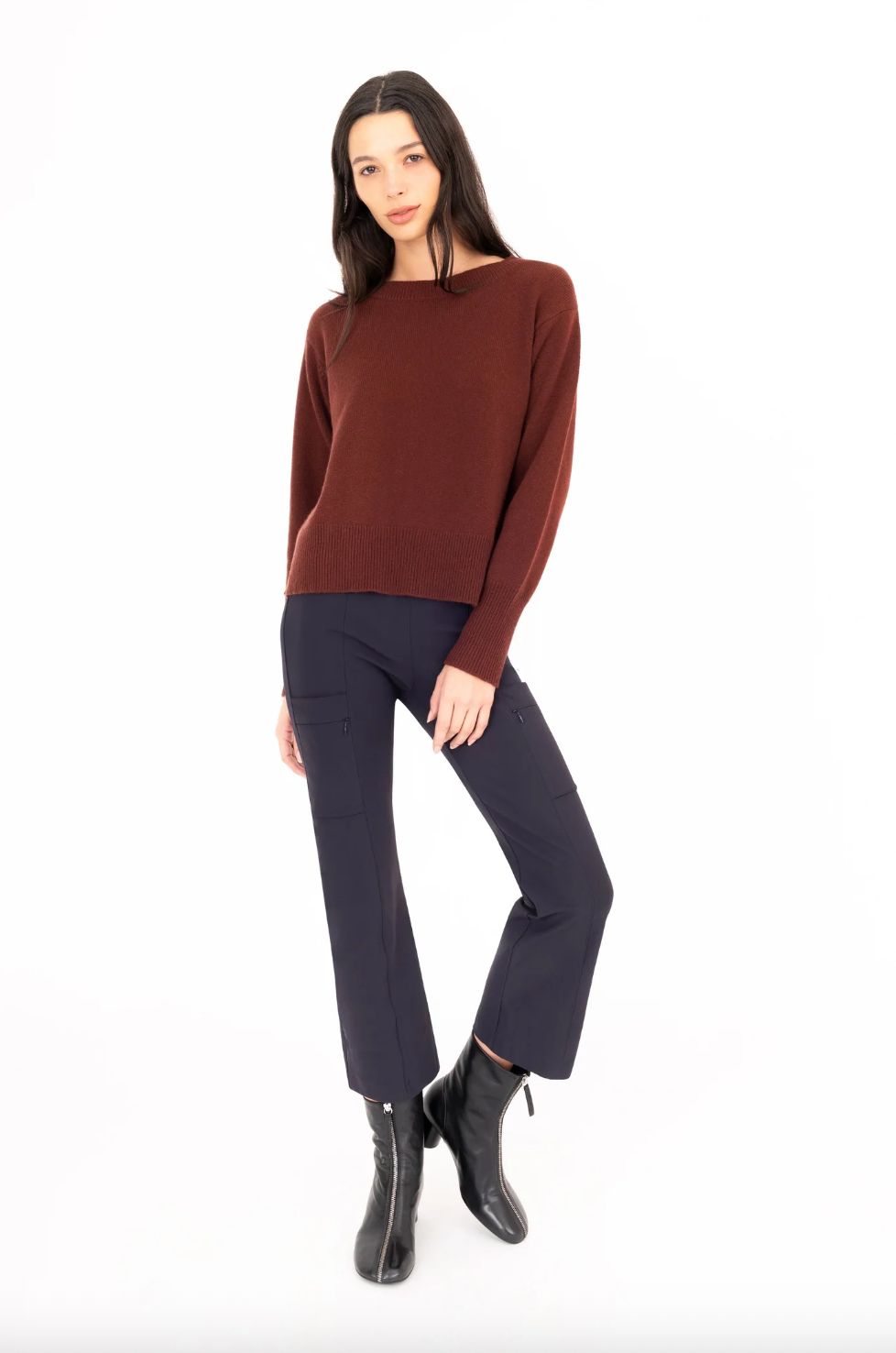 Elaine Kim Vista Cropped Pant in Night
