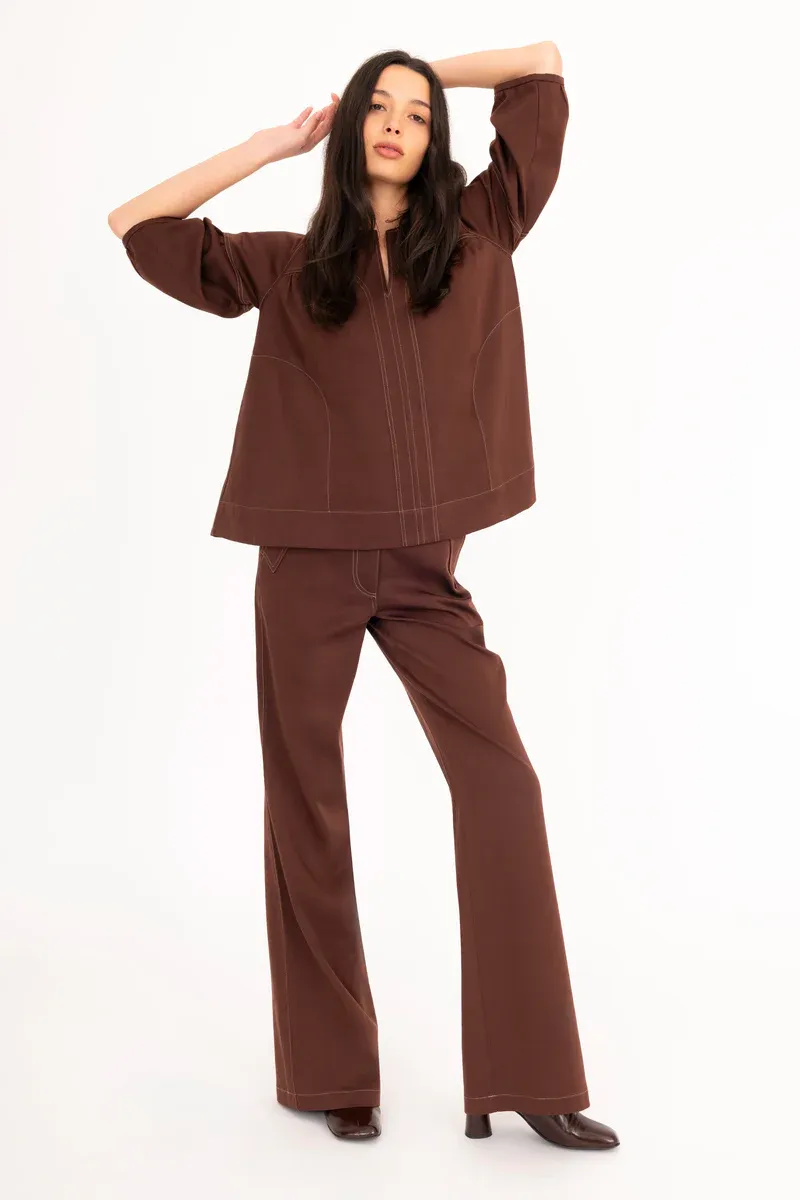 Elaine Kim Evora in Mahogany