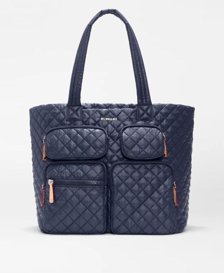 MZ Wallace Large Metro Travel Tote Navy