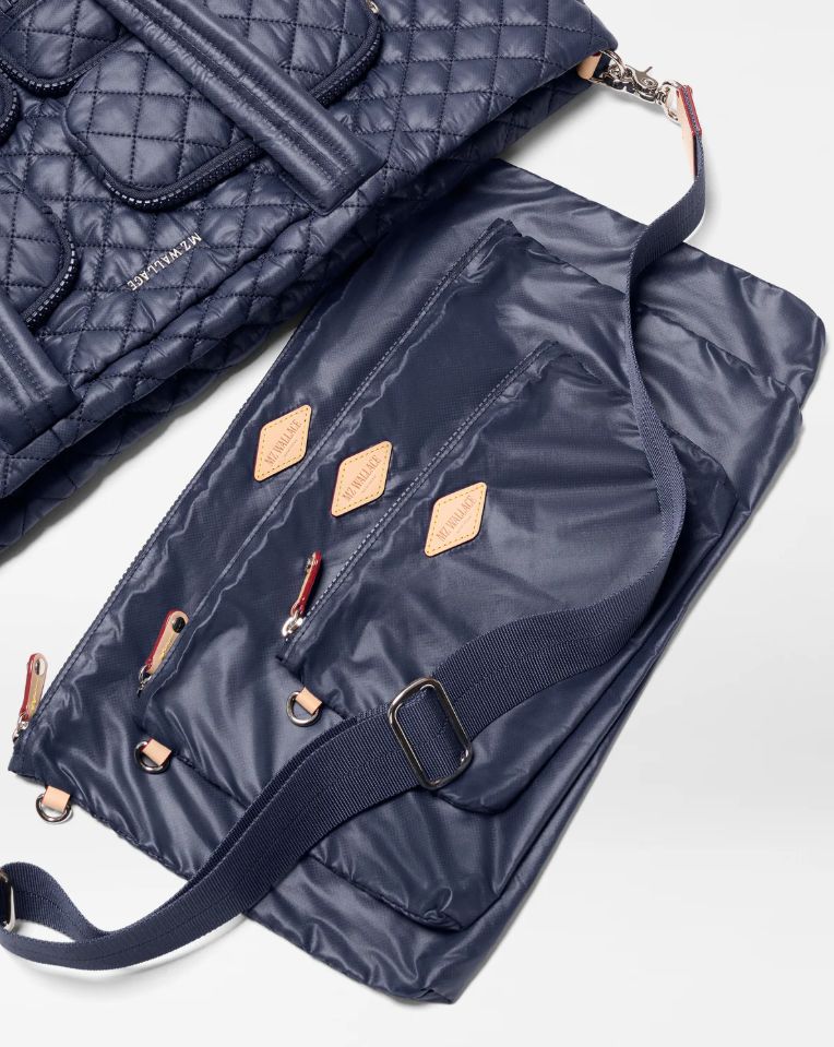 MZ Wallace Large Metro Travel Tote Navy