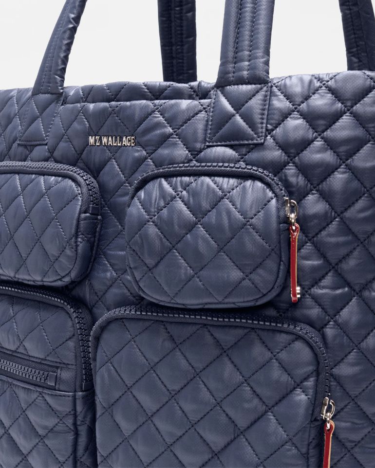 MZ Wallace Large Metro Travel Tote Navy