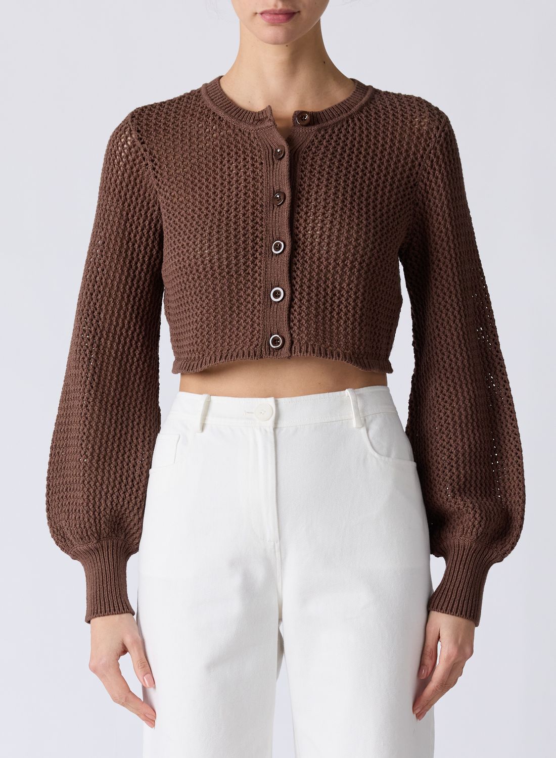 Toccin Tori Blouson Sleeve Cardigan