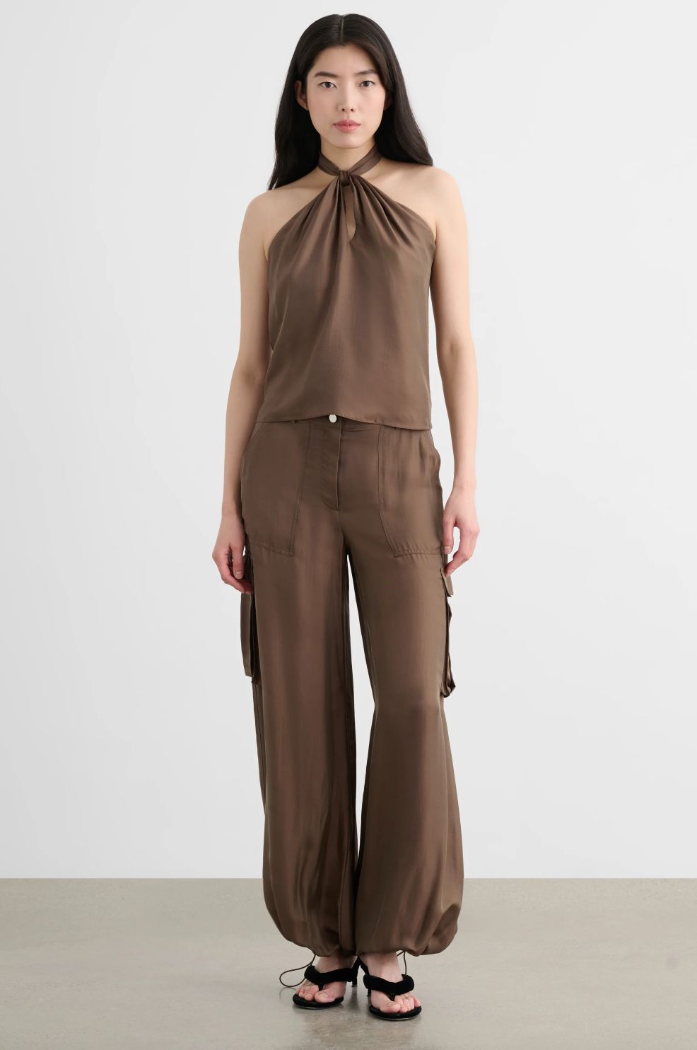 Toccin James Cargo Pant in Coffee