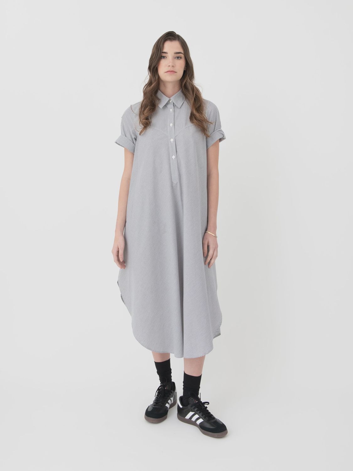 Heather Harlan Ticking Stripe Dress