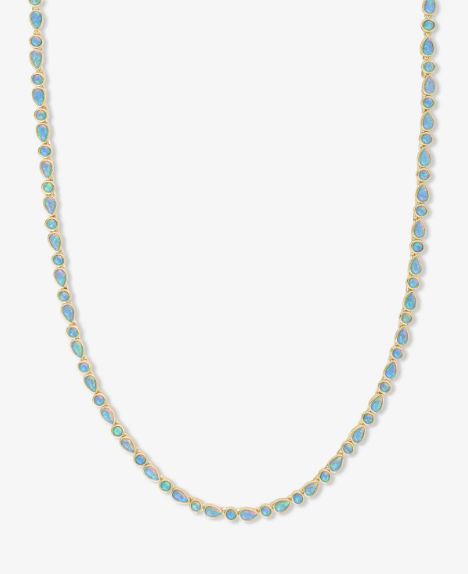 Melinda Maria Isla Opal Tennis Necklace 16"