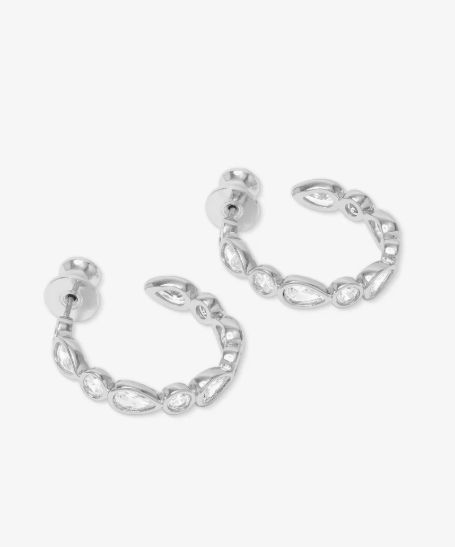 Melinda Maria Isla Silver Huggies