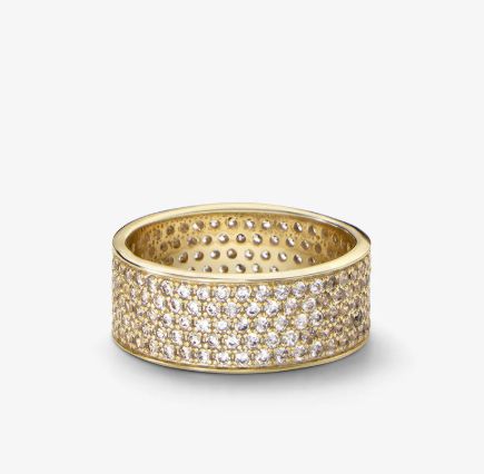 Melinda Maria Slick Pave Ring