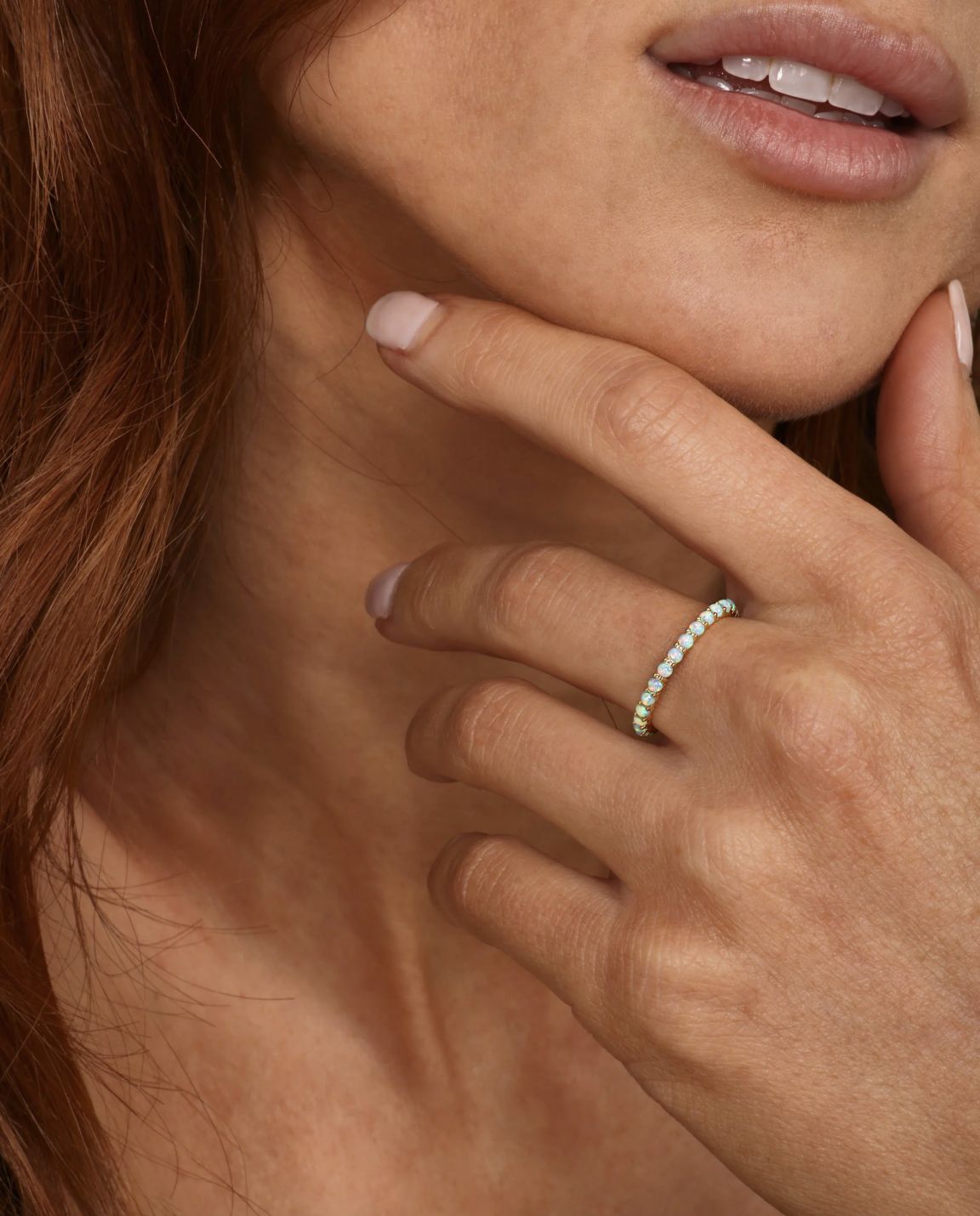 Melinda Maria The Micro Heiress Ring Blue Opal