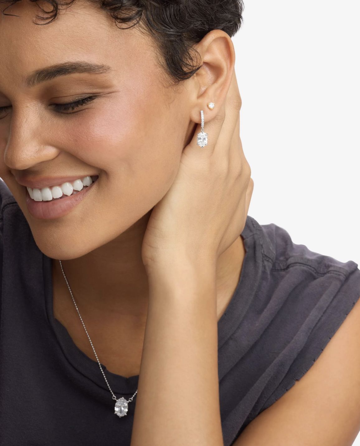 Melinda Maria She's on Point Earring in Silver
