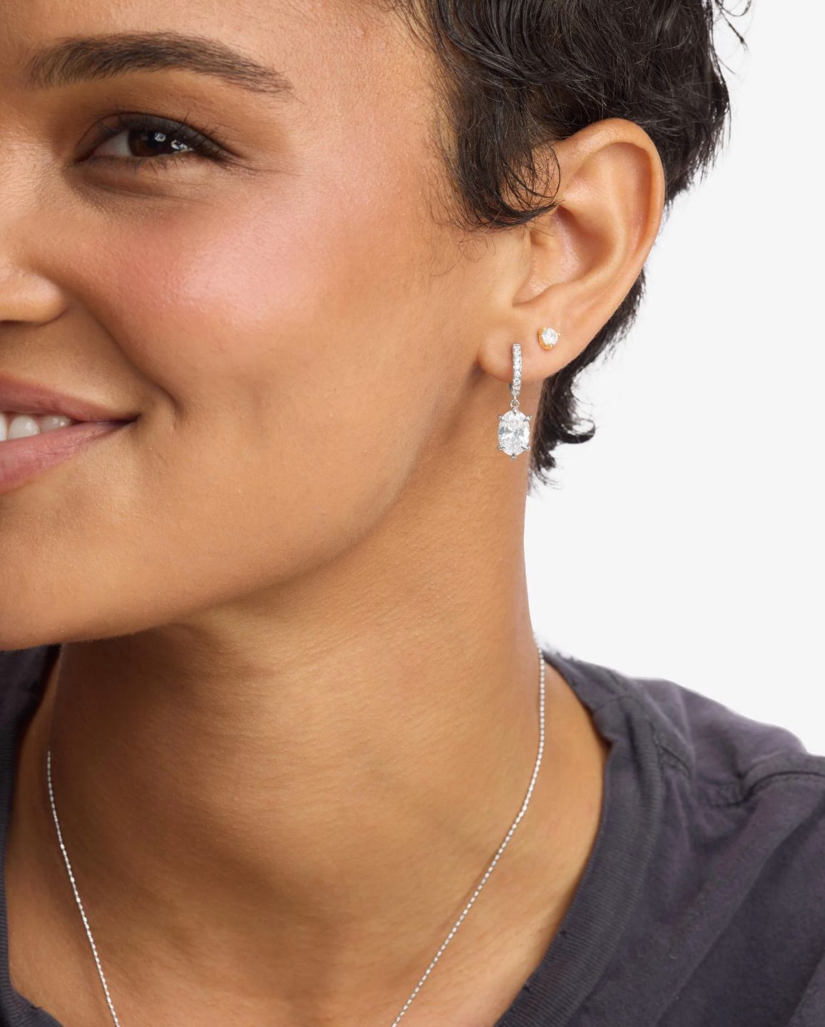Melinda Maria She's on Point Earring in Silver