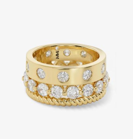 Melinda Maria Ashley Venice Ring in Gold