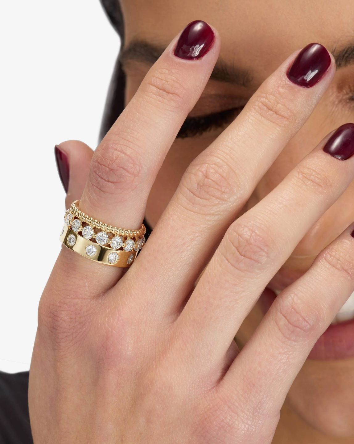 Melinda Maria Ashley Venice Ring in Gold