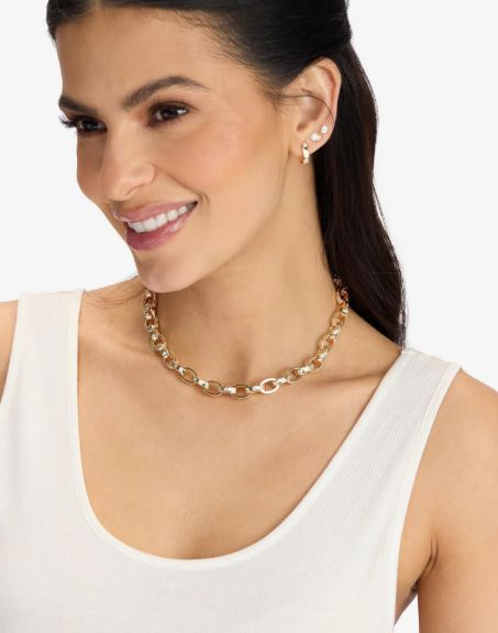 Melinda Maria Ashley Chain Link Necklace 16"