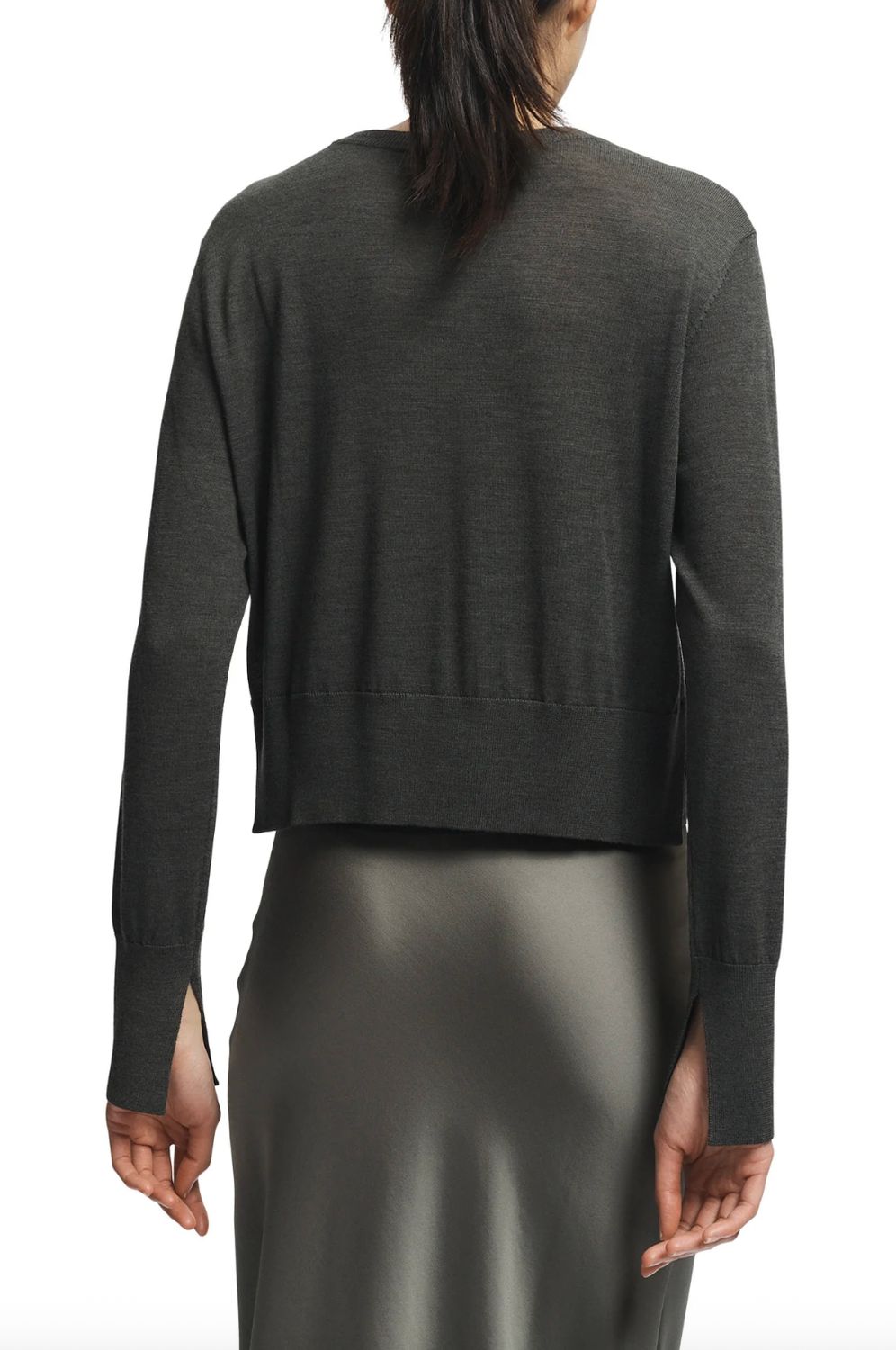Saint Art Elodie Layered Crewneck in Olive