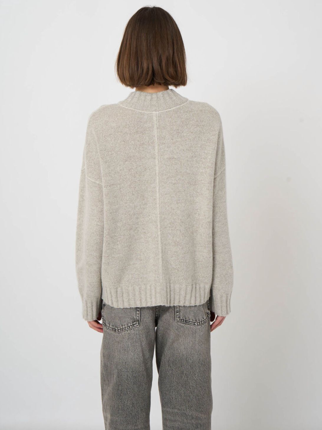 Repeat Cashmere Pullover Sweater in Hazel