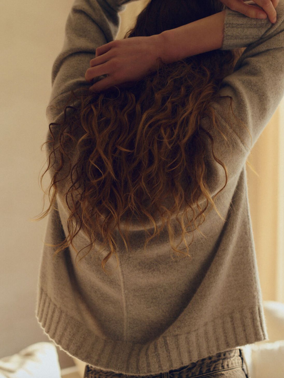 Repeat Cashmere Pullover Sweater in Hazel