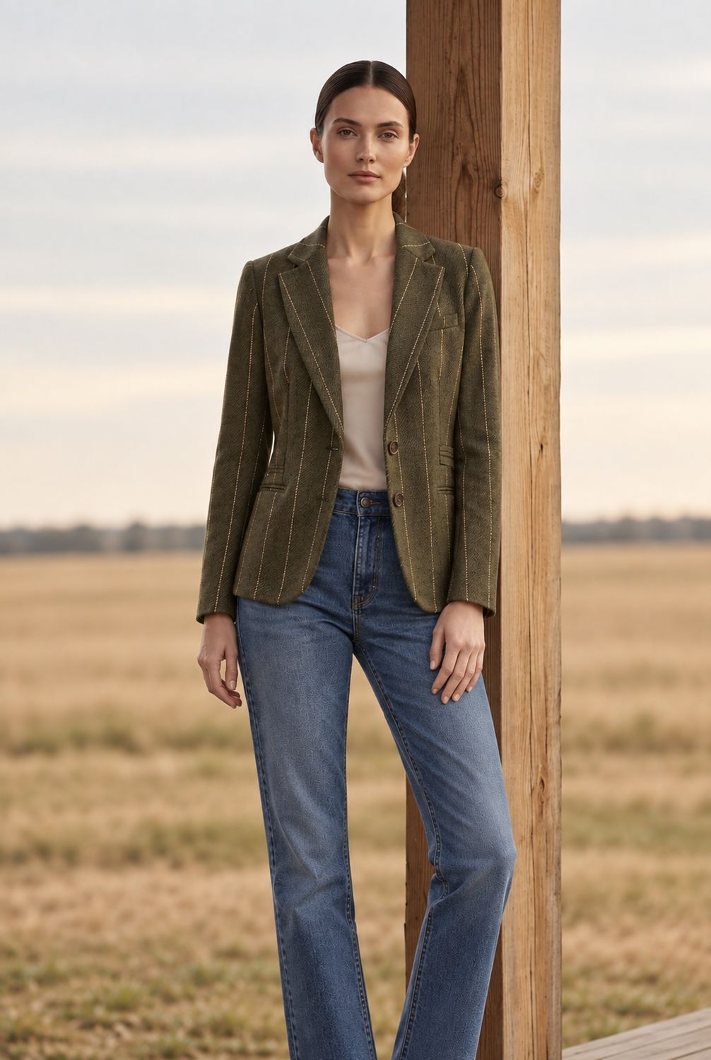 Goodmatch Singlebreasted Blazer in Regimental Forest