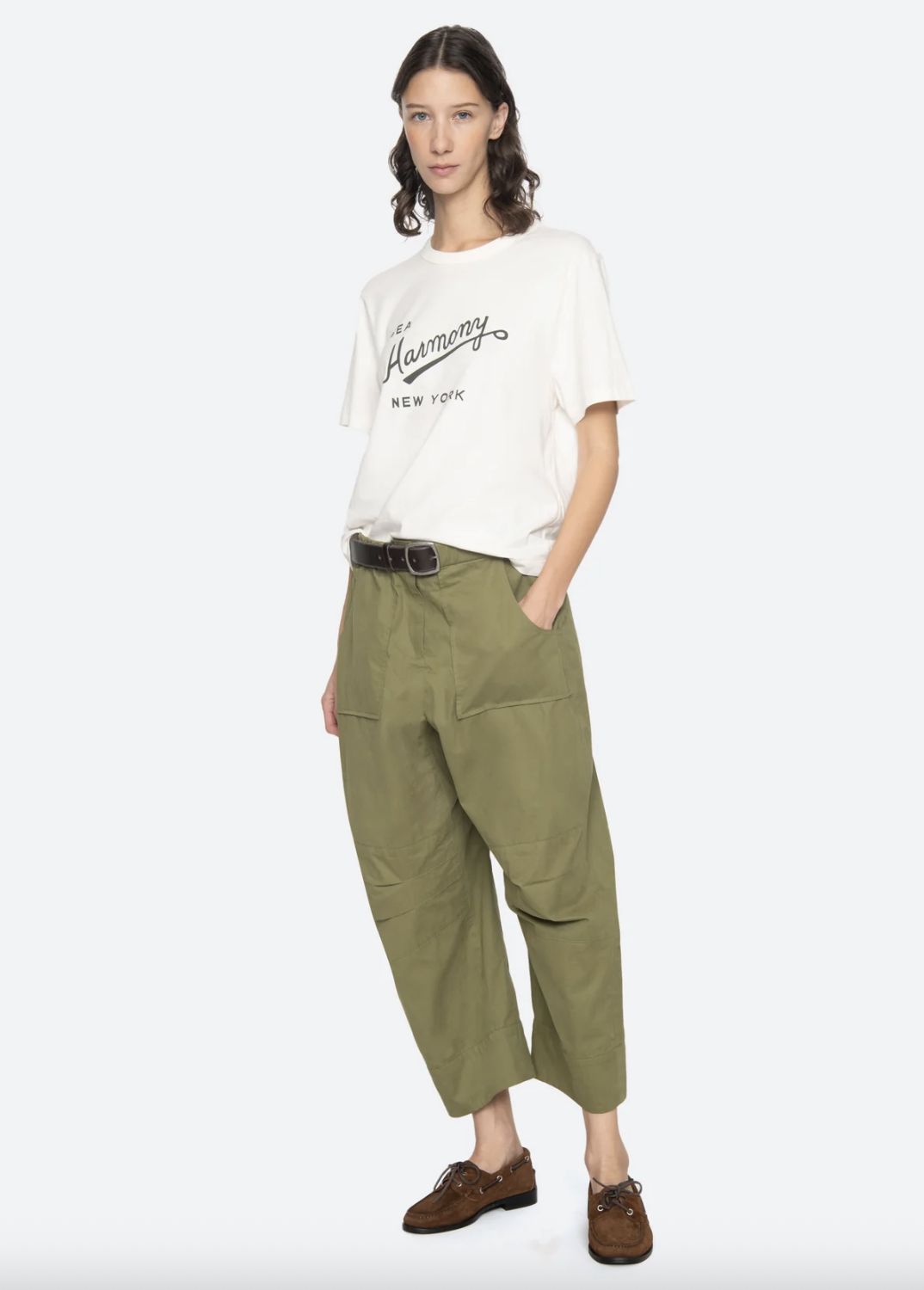 Sea-NY Andrea Workwear Pants, Color: Army, Size: 2