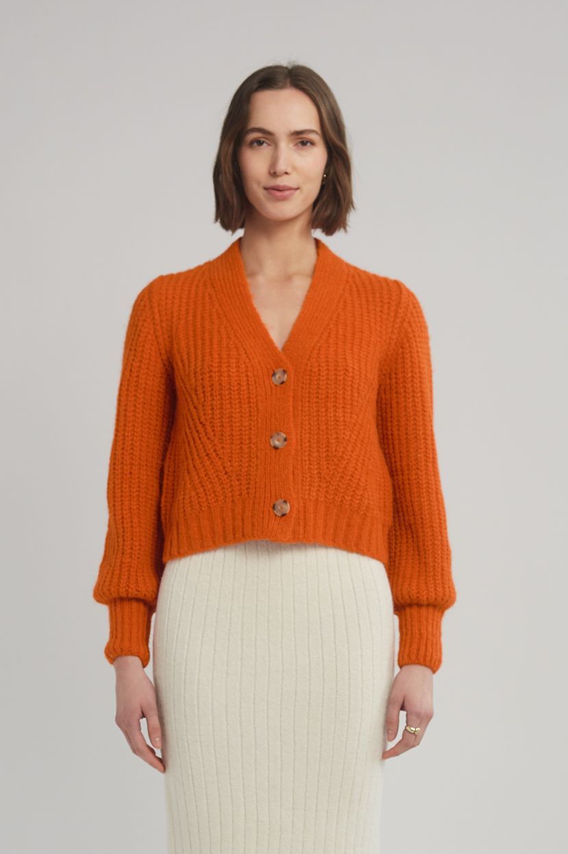 Eleven Six Sara Cardi, Color: Tangerine, Size: XS/S